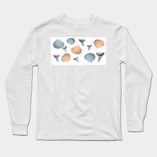 Pastel  Fossils and Shells Long Sleeve T-Shirt